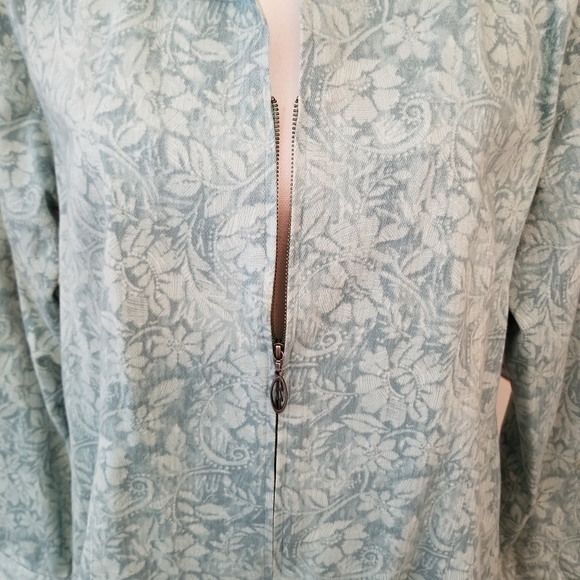 Zipper Stretchy jean jacket - Picture 5 of 5